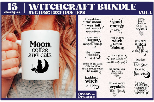 Witchcraft SVG Bundle | Moon SVG Bundle | Vol 1 SVG Decor and Dreams 