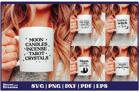 Witchcraft SVG Bundle | Moon SVG Bundle | Vol 1 SVG Decor and Dreams 