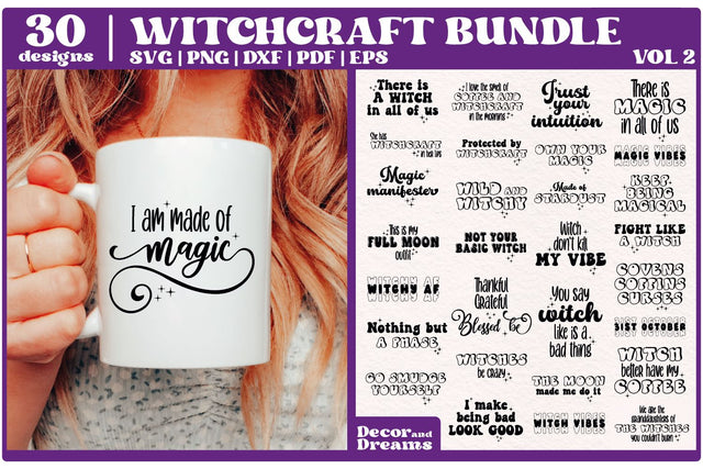 Witchcraft SVG Bundle | Moon SVG Bundle | Vol 2 SVG Decor and Dreams 