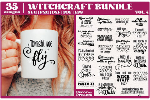 Witchcraft SVG Bundle | Moon SVG Bundle | Vol 4 SVG Decor and Dreams 