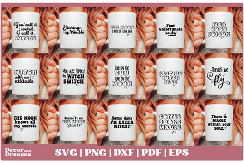 Witchcraft SVG Bundle | Moon SVG Bundle | Vol 4 SVG Decor and Dreams 