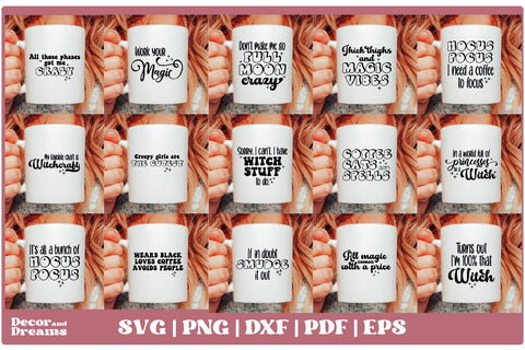 Witchcraft SVG Bundle | Moon SVG Bundle | Vol 4 SVG Decor and Dreams 