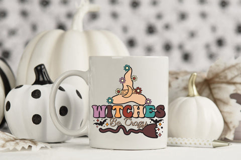 Witches Be Crazy - Halloween Witch Sublimation Sublimation CraftLabSVG 