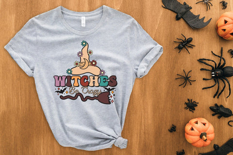 Witches Be Crazy - Halloween Witch Sublimation Sublimation CraftLabSVG 