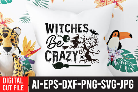 Witches be Crazy SVG Cut File SVG BlackCatsMedia 