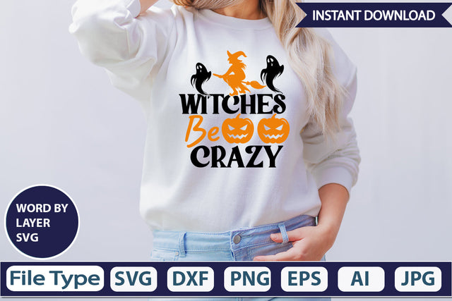 Witches Be Crazy SVG Cut File SVG DesignPlante 503 