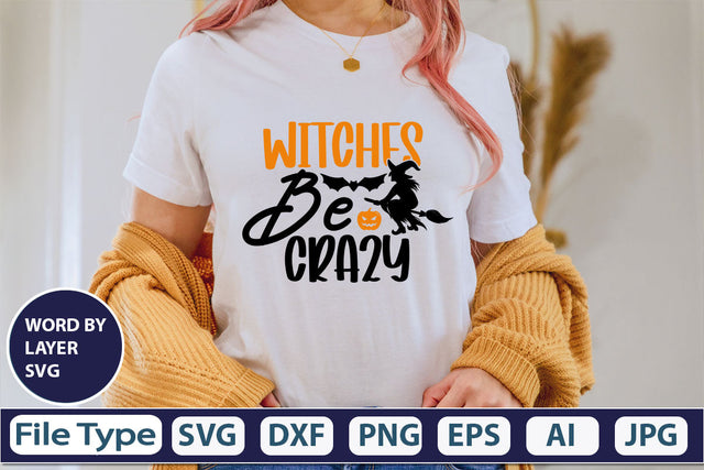 Witches Be Crazy SVG Cut File SVG DesignPlante 503 