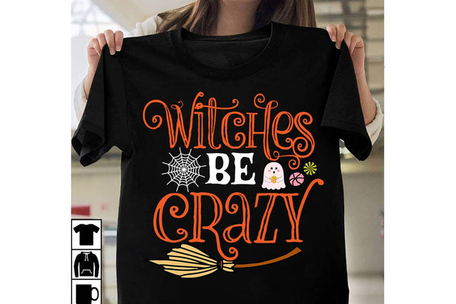 Witches be Crazy SVG Cut File, Witches be Crazy SVG Design, Halloween Sublimation PNG, Halloween SVG Bundle,Halloween SVG Quotes,Halloween PNG, Halloween SVG SVG BlackCatsMedia 