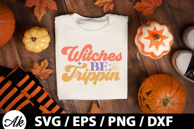 Witches be trippin Retro SVG SVG akazaddesign 
