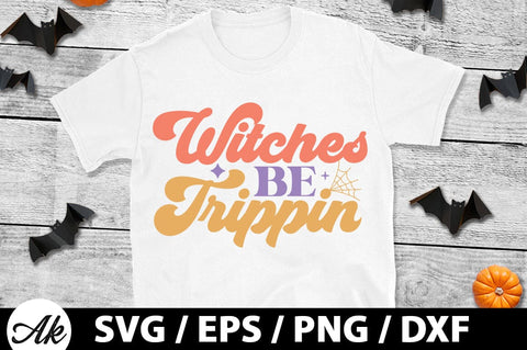 Witches be trippin Retro SVG SVG akazaddesign 
