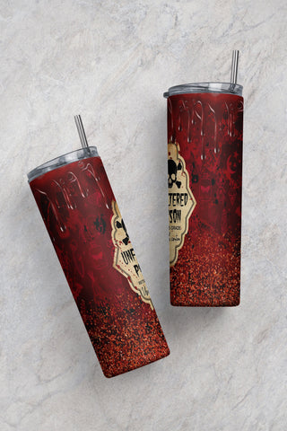 Witches Blood Poison Tumbler 20oz Skinny Tumbler Unfiltered Poison Sublimation Designs Download Halloween Poison Elements Blood Drips Sublimation CaldwellArt 