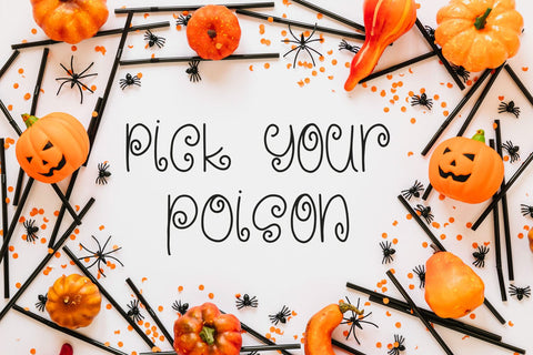 Witches Brew - A Curly Halloween Font Font Freeling Design House 