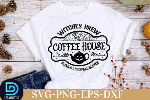 Witches brew coffee house elixirs and spell blends, Halloween SVG Design SVG DESIGNISTIC 