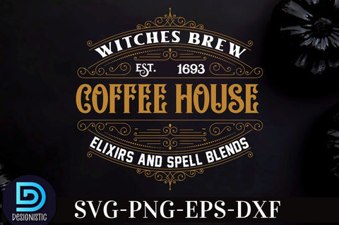 Witches brew coffee house elixirs and spell blends SVG DESIGNISTIC 