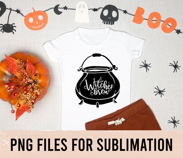 Witches Brew Halloween Sublimation Design, PNG FILE, Witches Brew Design, Witch Design, Halloween png file, Witch cauldron design, halloween SVG BOO-design 