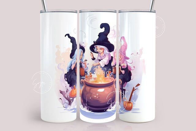 Witches Brew, Halloween Tumbler, 3 Witches Brewing Potion, Hocus Pocus, Straight Sublimation Wrap, Tumbler PNG, 20 oz Skinny Design, Digital Sublimation Syre Digital Creations 