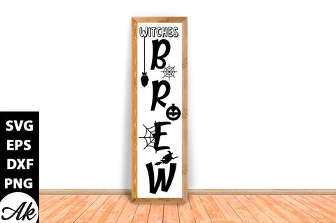 witches brew Porch Sign SVG akazaddesign 