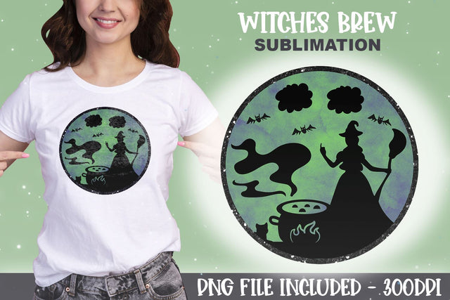 Witches Brew Sublimation - Halloween Sublimation PNG File Sublimation Digital Clipart Deals 