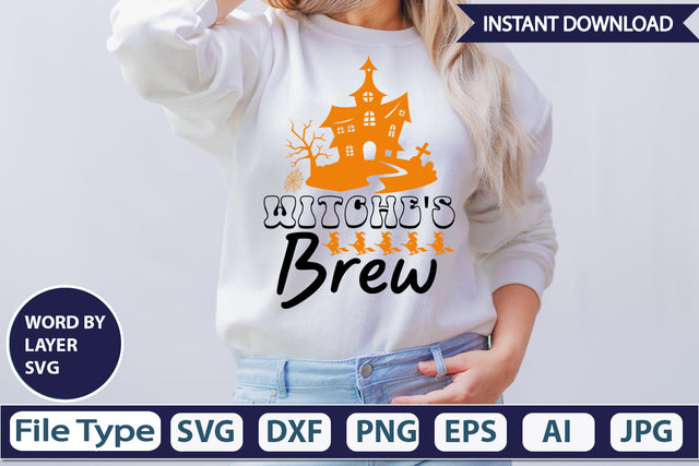 Witche's Brew SVG Cut File SVG DesignPlante 503 