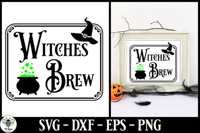 Witches Brew SVG | Halloween Sign Cut File SVG B Renee Design 