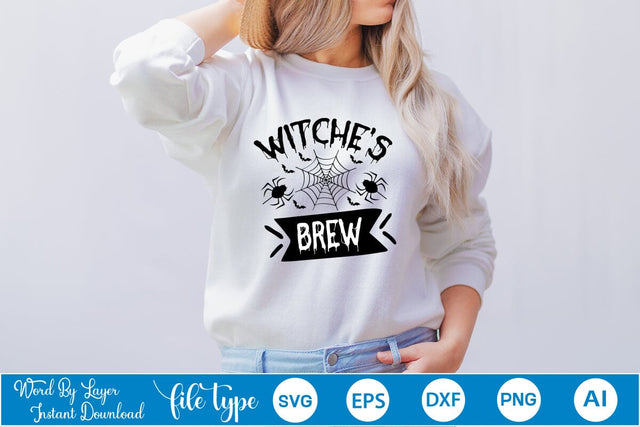 Witche's Brew SVG SVGs,Quotes and Sayings,Food & Drink,On Sale, Print & Cut SVG DesignPlante 503 