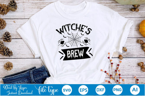 Witche's Brew SVG SVGs,Quotes and Sayings,Food & Drink,On Sale, Print & Cut SVG DesignPlante 503 