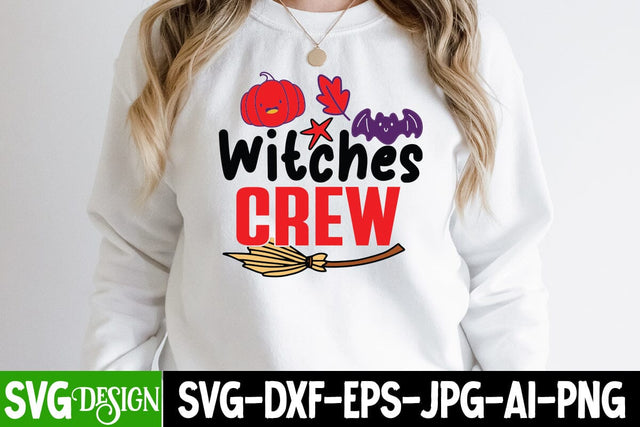 Witches Crew SVG Cut File , Halloween SVG Design, Halloween Quotes, Halloween Sublimation Design, Halloween Saying SVG Cut File, Halloween SVG Cut File SVG BlackCatsMedia 