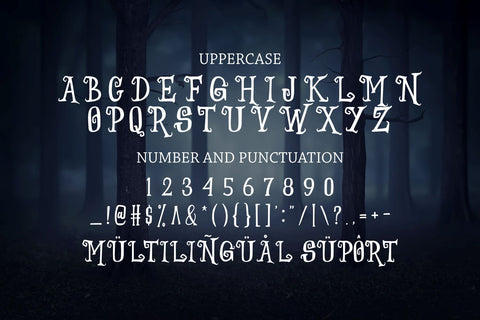 Witches Crow Font Forberas 