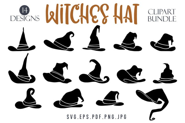 Witches Hat SVG Bundle | Halloween Clipart SVG dapiyupi store 