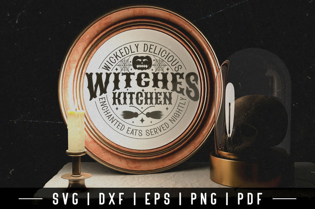 Witches Kitchen SVG - Vintage Halloween Sign SVG SVG CraftLabSVG 
