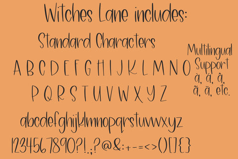 Witches Lane, Halloween Handwritten Font for Cricut, Cricut Fonts, Witchy Font SVG Designing Digitals 