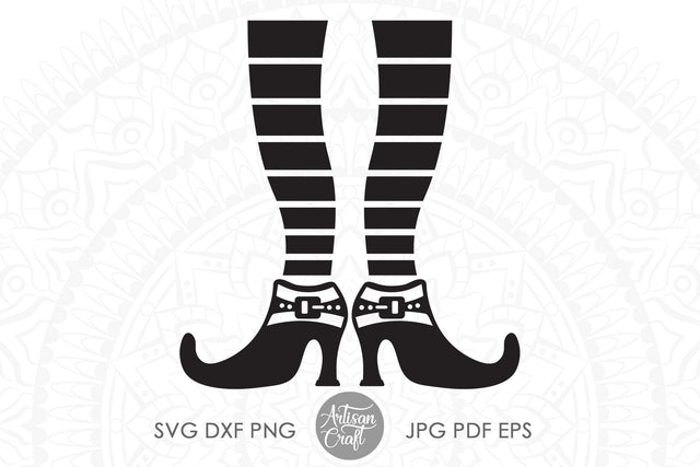 Witches legs and shoes, Halloween SVG file SVG Artisan Craft SVG 