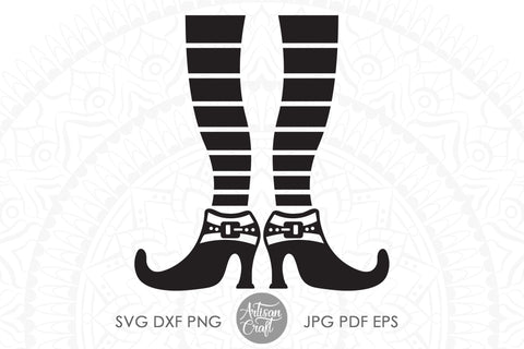 Witches legs and shoes, Halloween SVG file SVG Artisan Craft SVG 