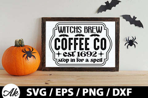 Witchs brew coffee co.est 1692 stop in for a spell SVG SVG akazaddesign 