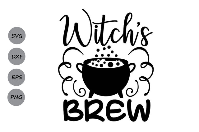 Witch's Brew| Halloween Coffee SVG Cutting Files. SVG CosmosFineArt 