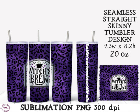 Witch’s Brew | Halloween Tumbler Sublimation PNG Sublimation Madison Mae Designs 