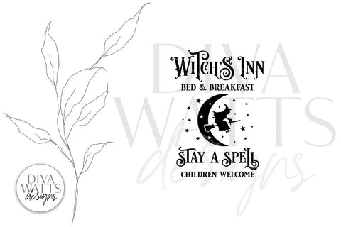 Witch's Inn SVG | Halloween Design SVG Diva Watts Designs 