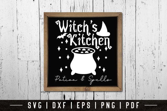 Witch's Kitchen | Halloween Kitchen Sign SVG SVG CraftLabSVG 