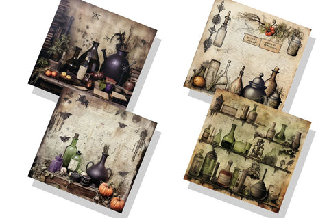 Witchs Potion Scrapbook Bundle Sublimation Regulrcrative 