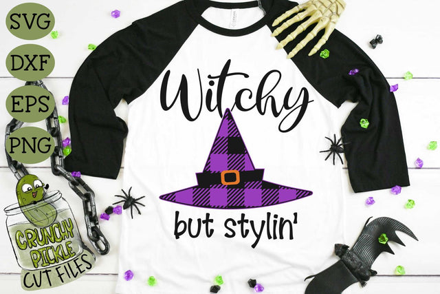 Witchy But Stylin' Halloween SVG File SVG Crunchy Pickle 