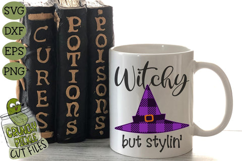 Witchy But Stylin' Halloween SVG File SVG Crunchy Pickle 