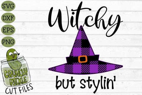 Witchy But Stylin' Halloween SVG File SVG Crunchy Pickle 