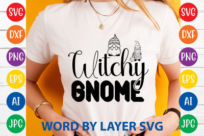 Witchy Gnome, Gnome SVG Cut File SVG Rafiqul20606 