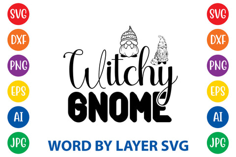 Witchy Gnome, Gnome SVG Cut File SVG Rafiqul20606 