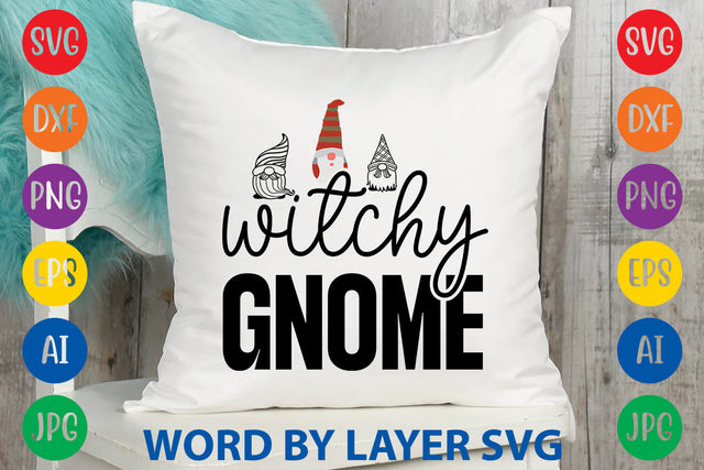 Witchy Gnome, Gnome SVG Design SVG Rafiqul20606 