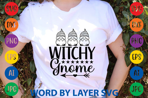 Witchy Gnome, Gnome SVG Design SVG Rafiqul20606 