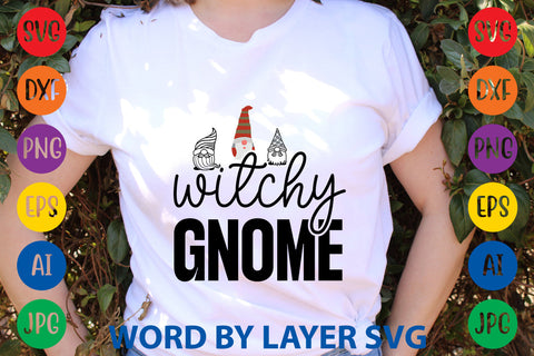 Witchy Gnome, Gnome SVG Design SVG Rafiqul20606 