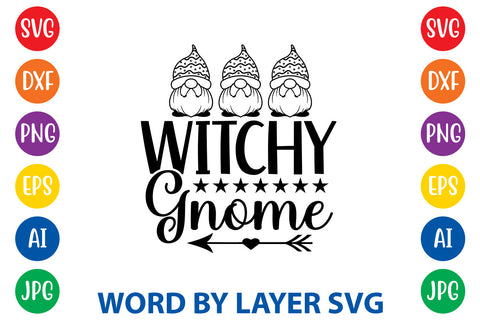 Witchy Gnome, Gnome SVG Design SVG Rafiqul20606 