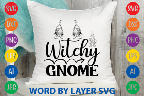 Witchy Gnome, Gnome SVG Design SVG Rafiqul20606 