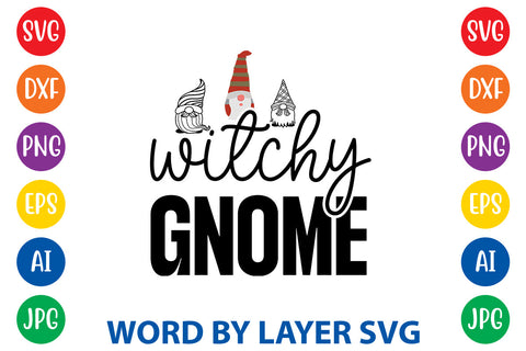 Witchy Gnome, Gnome SVG Design SVG Rafiqul20606 